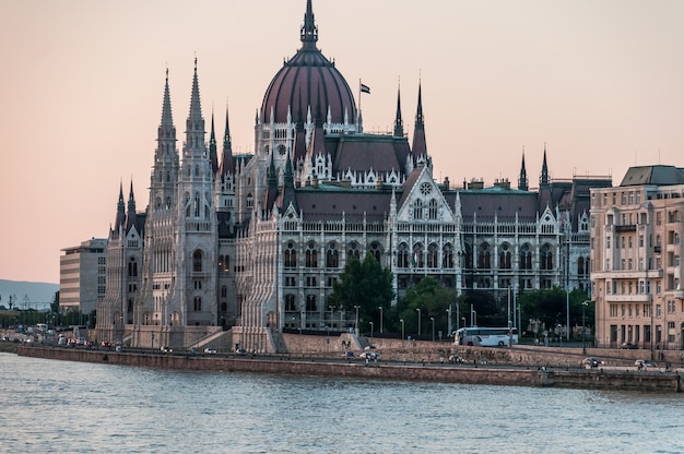 Danúbio, budapest, rio, parlamento, palácio