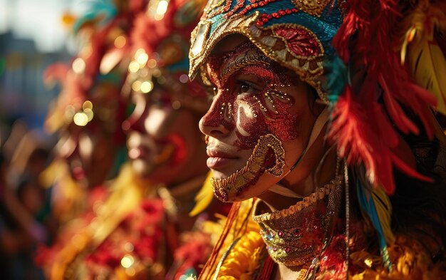 La danza de los colores Procesión dinámica del carnaval