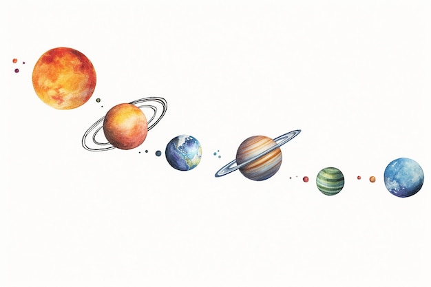 Una danza cósmica de los planetas en medio de las galaxias estrelladas