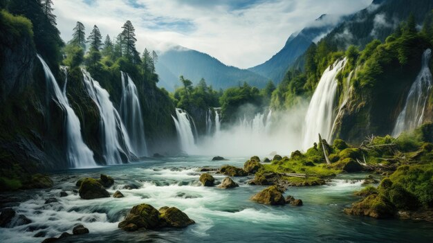 La danza melódica del agua en la naturaleza