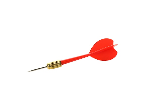 Dardo rojo PNG para dardos aislados sobre fondo blanco