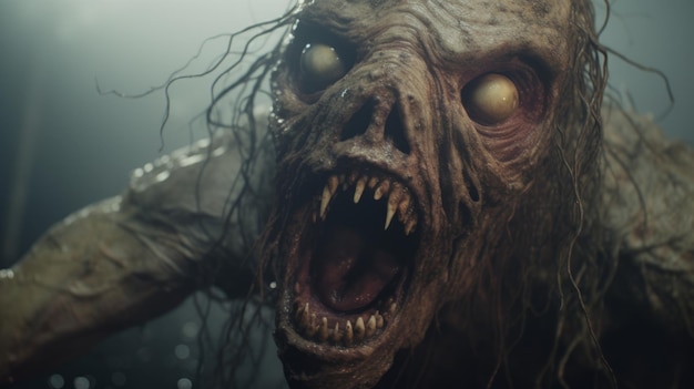 Dark and Dreary Uma representação cinematográfica de um monstro humano