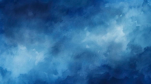 Dark Blue Grunge Texture Abstract Aquarela Pintura de fundo para banners AI gerado