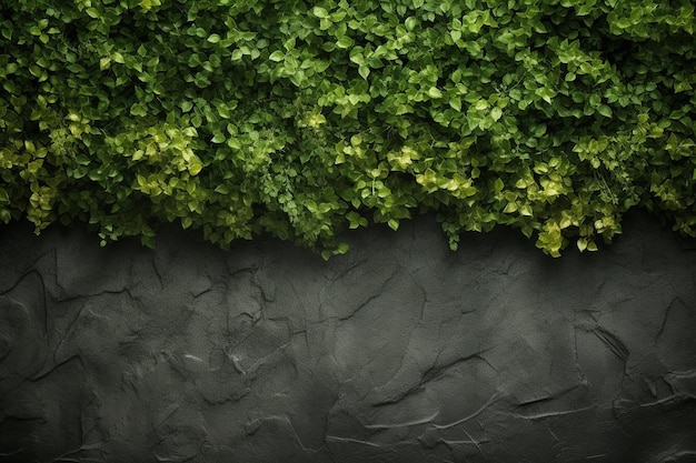 Foto dark green natural wall wide background with copy space