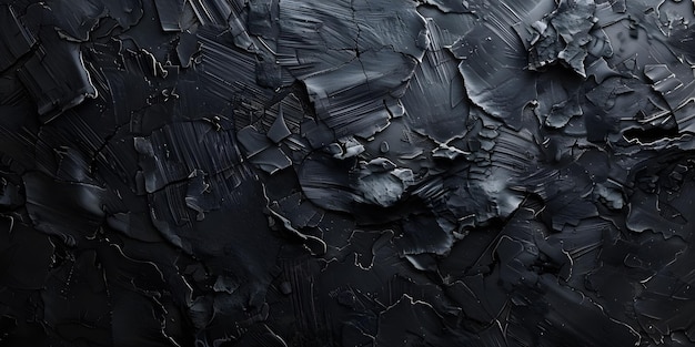 Dark Grunge Textured Background em preto com tons escuros gerados por Ai