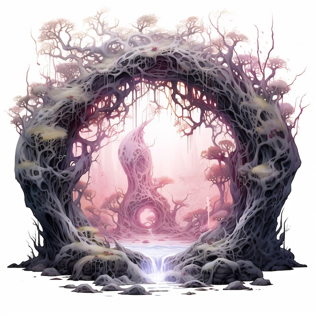 Dark World Tree y Discover a Captivating Masterpiece Venture Book Cover Wall Art POD Epic Beauty