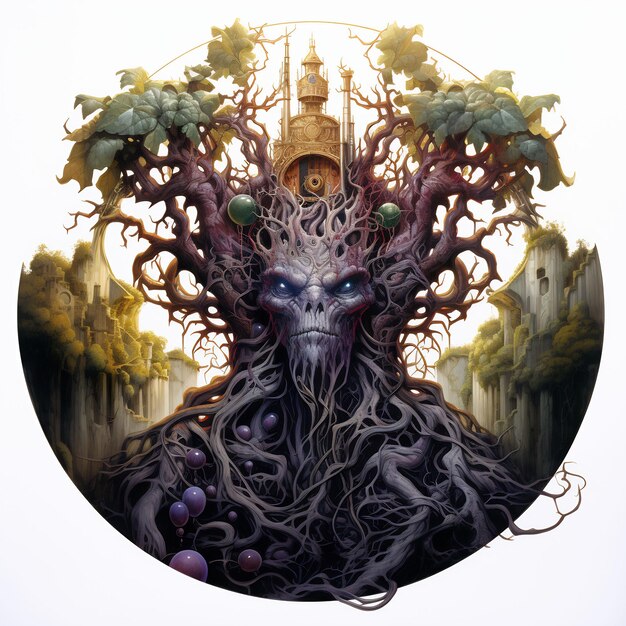 Dark World Tree und Discover a Fesselndes Meisterwerk Venture Book Cover Wall Art POD Epic Beauty