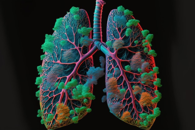 Darstellung der Lunge Generative KI