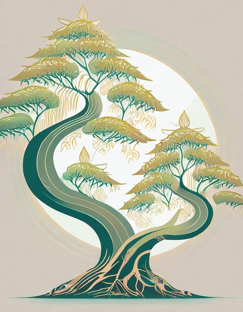 Darstellung des Drachenbaums