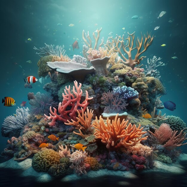 Darstellung des Korallenriffs