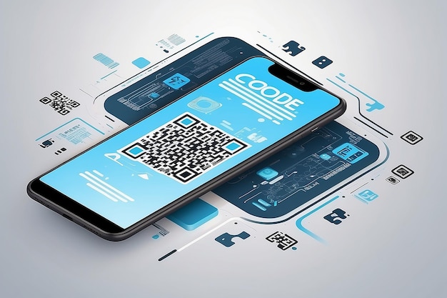 Darstellung des Qr-Code-Konzepts