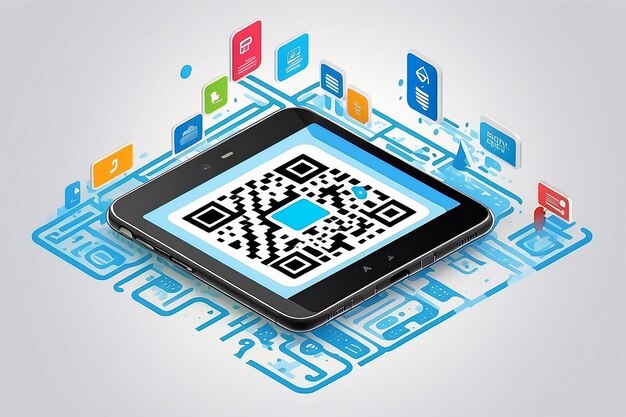 Darstellung des Qr-Code-Konzepts