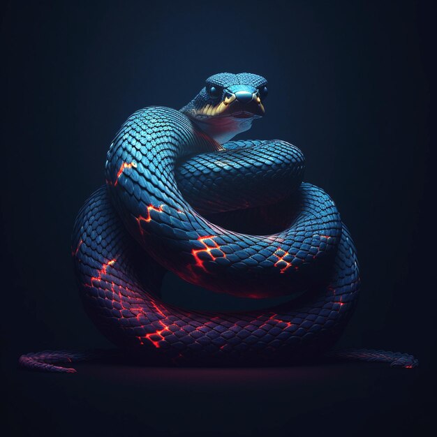 Darstellung einer Schlange