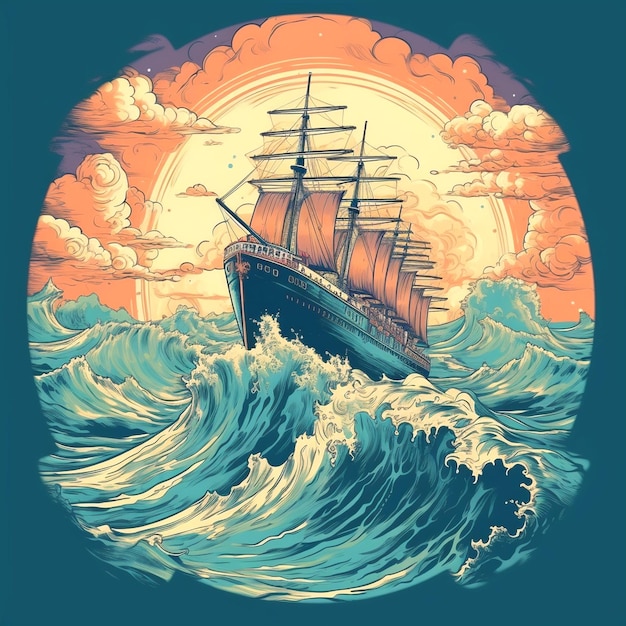 Darstellung eines Schiffes