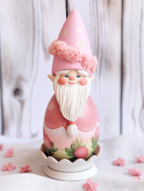 Darstellung Ostern-Gnome in Rosa