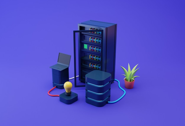 Darstellung von Datenservern