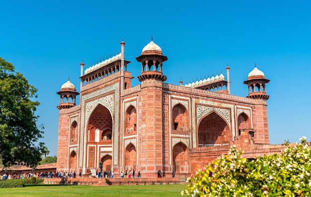 Darwaza i Rauza, o Grande Portão do Taj Mahal em Agra - Uttar Pradesh, Índia