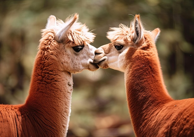 Das Alpaka ist eine Art südamerikanisches Kamelidensäugetier