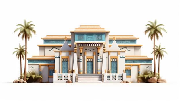 Das alte ägyptische Haus erkundet die architektonischen Wunder der Vergangenheit