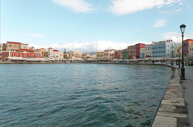 Das alte venezianische Hafengebiet von Chania auf der Insel Kreta in Griechenland