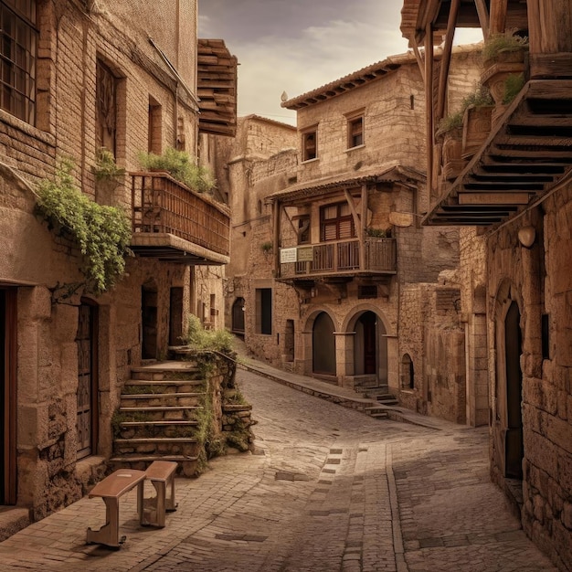 Das atemberaubend erhaltene jüdische Viertel in Toledo, Spanien