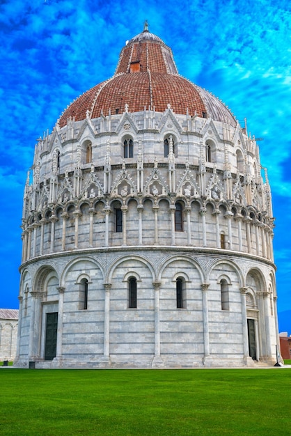 Das Baptisterium von St. John Battistero di San Giovanni Pisa in Pisa, Toskana, Italien.