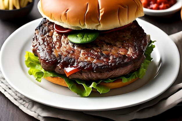 Foto das berühmte und köstliche steak-sandwich