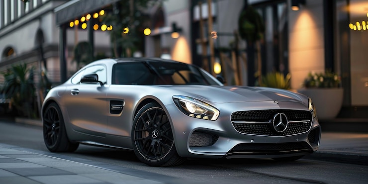 Foto das beste, super detaillierte, ultra-minimalistische thema, maßgeschneidertes design-profilbild für einen mercedes amg-bus