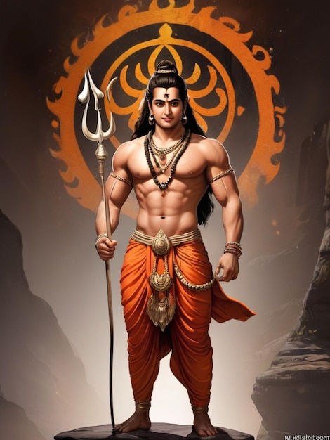 Das Bild des Lord Mahadev-Blaue-Augen-Festivals