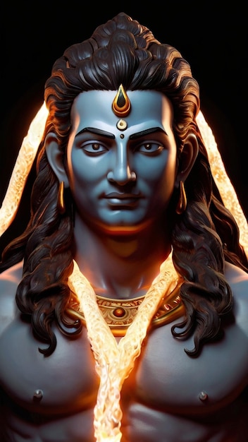 Das Bild des Lord Mahadev-Blaue-Augen-Festivals