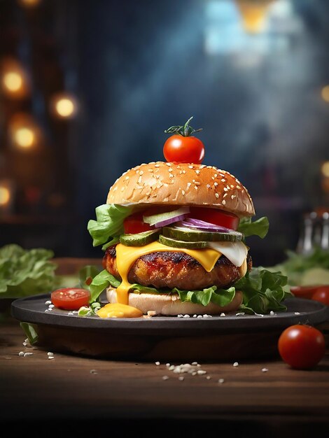 Das Burger-Bild ist realistisch.