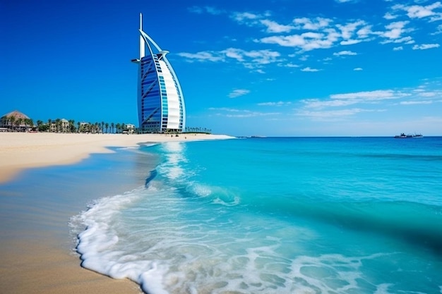 Das Burj Al Arab Hotel mitten im Ozean