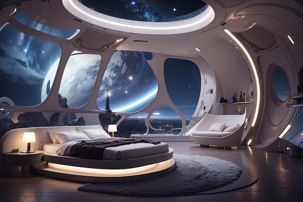 Das Celestial Observatory Schaffen Sie ein futuristisches Schlafzimmer mit Sternenbeobachtungs-Pods