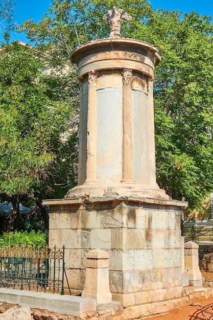 Das choragische Denkmal des Lysikrates (334-333 v. Chr.) im Stadtteil Plaka in Athen, Griechenland