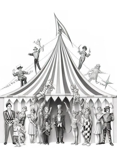 Foto das circus-muster