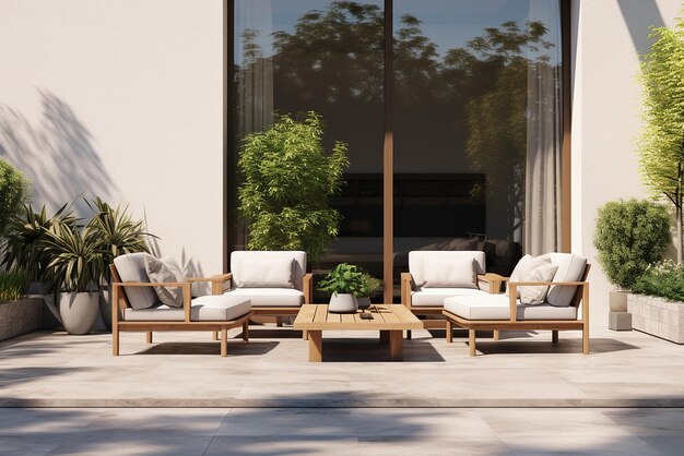 Das Design eines Outdoor-Möbels
