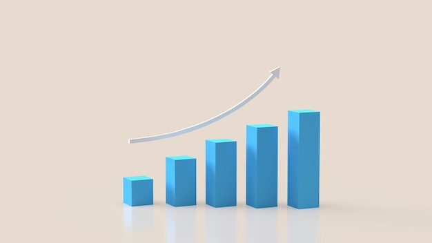 Das Diagramm für Business Concept 3D-RenderingxA