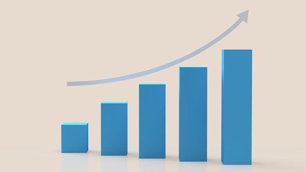 Das Diagramm für Business Concept 3D-RenderingxA