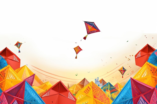 Das Fest von Makar Sankranti in Fotos und Illustrationen