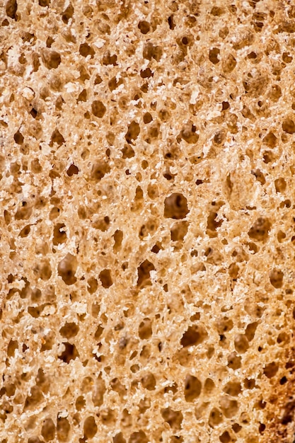 Foto das fleisch von frischem brot makrohintergrund