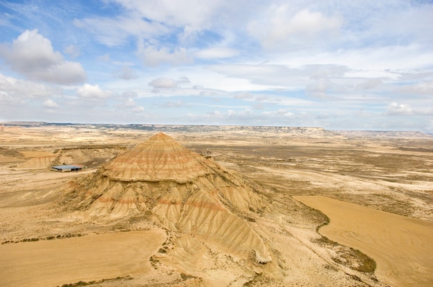 Das Foto wurde in der Wüste von Bardenas Reales aufgenommen