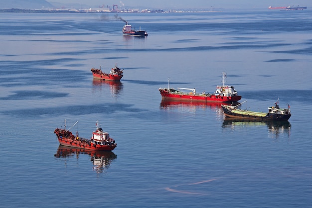 Das Frachtschiff, Import-Export-Handelsgeschäft und der internationale Transport, Frachtschifffahrt.