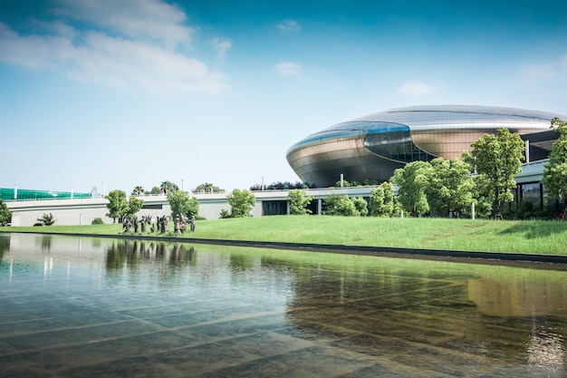 Das Gebäude des Grand Theatre, fotografiert in Nanjing, China, am 10. Mai 2019