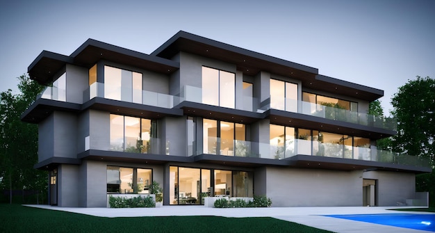 Das Gebäude, in dem sich die Wohnung befindet