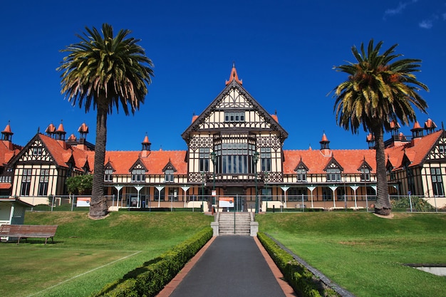 Das Gebäude in den Gärten von Rotorua, Neuseeland