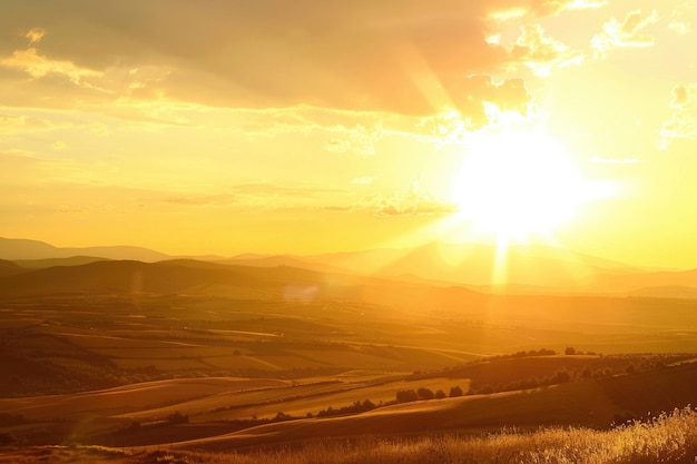 Das goldene Licht des Sonnenuntergangs bringt Wärme