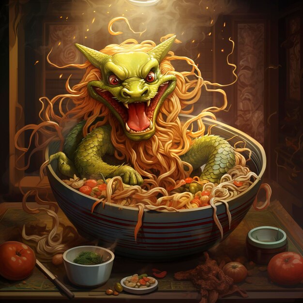 Foto das happy ramen dragon restaurant