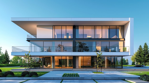 Das Haus wurde vom Architekten entworfen.