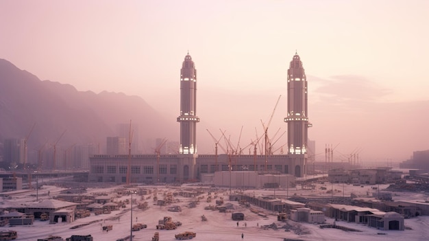 Das herrliche Stadtbild von Mekka