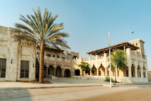 Das historische Viertel Shindagha im Viertel Dubai Creek ist eine beliebte Touristen- und Sightseeing-Attraktion im alten Dubai der Vereinigten Arabischen Emirate